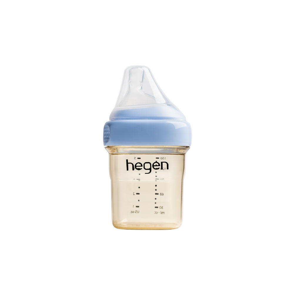 Hegen PCTO™ 150ml/5oz Feeding Bottle PPSU Blue with Slow Flow Teat (1 to 3 Months)